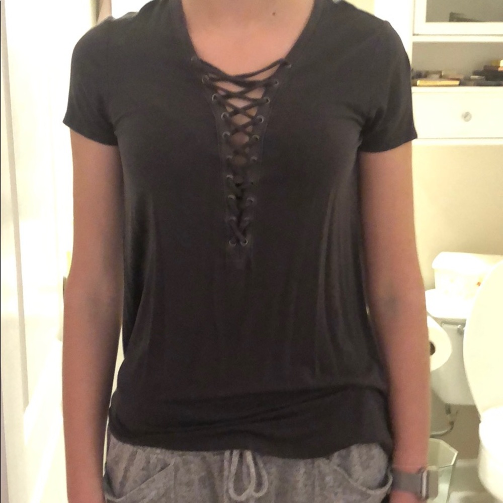 soft and sexy cross cross shirt